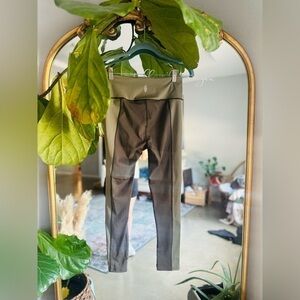 Free people movement olive green leggings small nwot